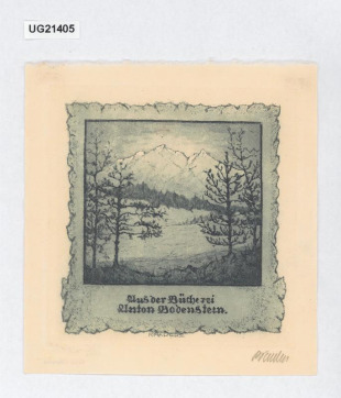 Aus der Bücherei Anton Bodenstein