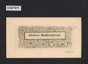 Anton Bodenstein (navštívenka)