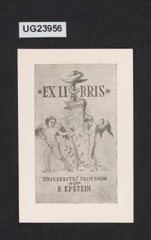 Ex libris univerzitní profesor MUDr. B. Epstein