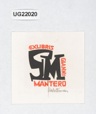 Exlibris Gianni mantero