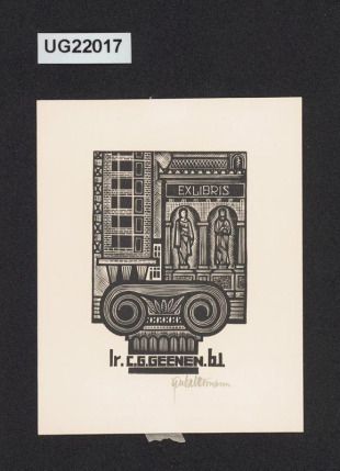 Exlibris Ir. C. G. Geener b. i.