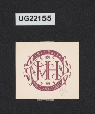 Exlibris Dr. J. van Ham