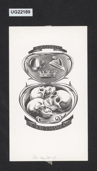Exlibris Dr Joh J Hanrath