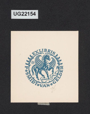 Exlibris P. Smidt van Gelder