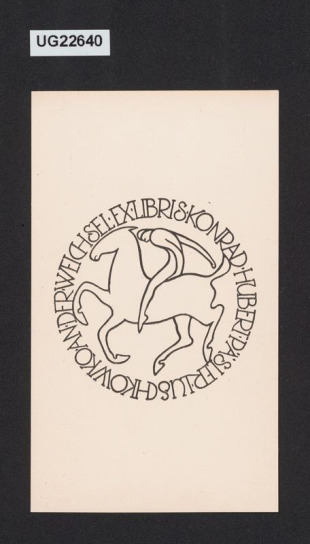 Ex libris Konrad Hubert Päsler/Luschowka an der Weichsel
