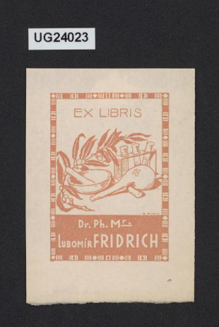 Exlibris Ph.Mr. A. Fridrich