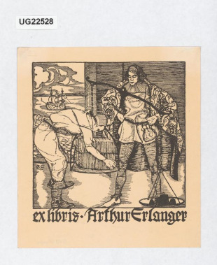 Ex libris Arthur Erlanger