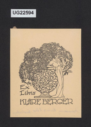 Ex libris Kläre Berger