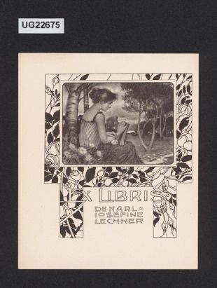 Ex libris Dr. Karl u. Josefine Lechner