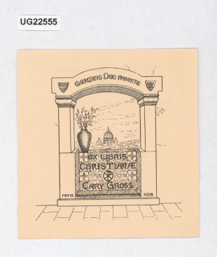 Ex libris Christianae Cary Gross
