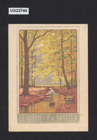 Ex libris P. v. Gartzen