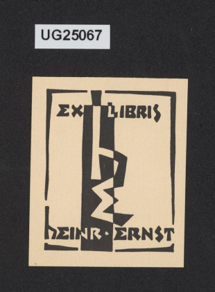 Ex libris Heinrich Ernst