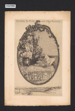 Exlibris Dr Fritz und Olga Neurath