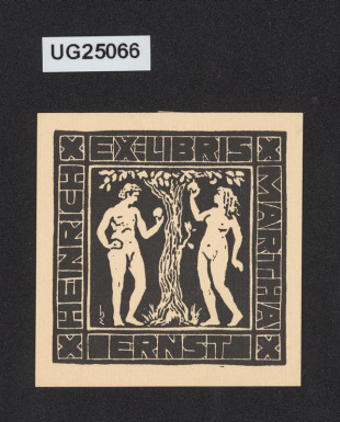 Ex libris Heinrich/ Martha/ Ernst