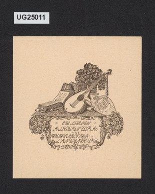 Ex libris Alexandra zu Hohenlohe-Langenburg