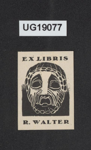 Ex libris R. Walter
