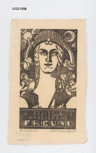 Exlibris Professor Wilhelm Freund