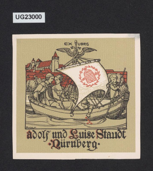 Ex libris Adolf und Luise Staudt Nürnberg