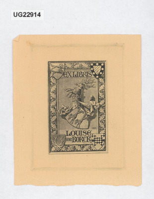 Ex libris Louise von Borck