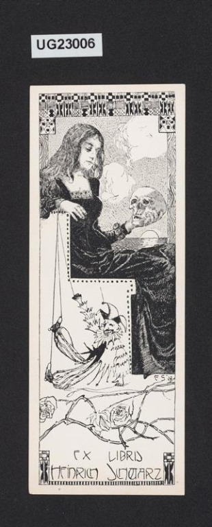 Ex libris Heinrich Schwarz