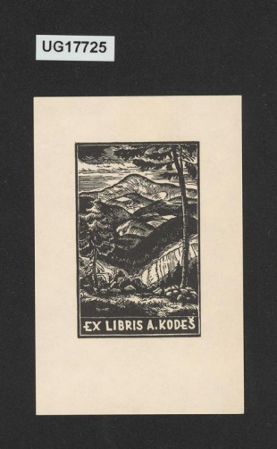 Ex libris A. Kodeš