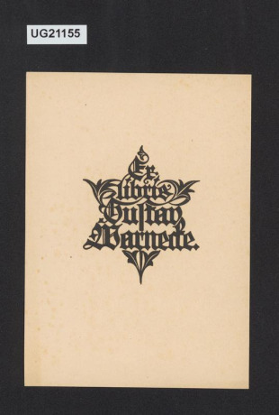 Ex libris Gustav Warnecke