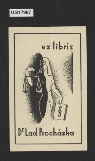 ex libris Dr. Lad. Procházka