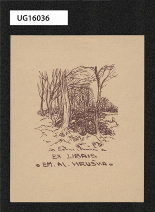 Exlibris Em. Al. Hruška