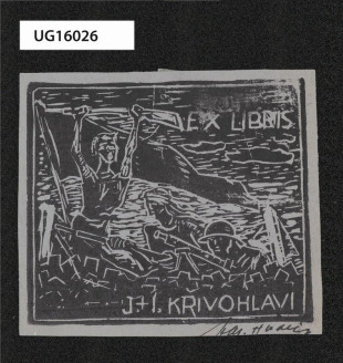 Ex libris J. + I. Křivohlaví