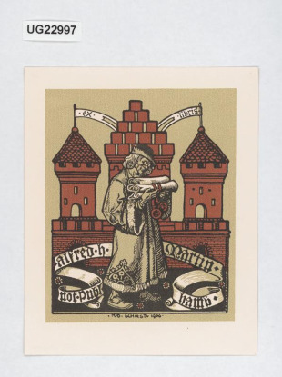 Ex libris Alfred H. Martin/ not. publ. Hamb.
