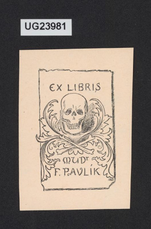 Ex libris MUDr. F. Pavlík