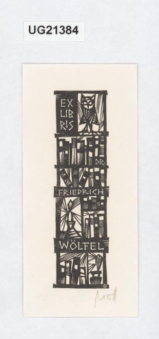 Exlibris Dr Friedrich Wölfel