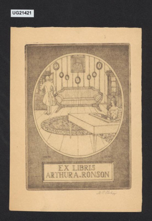 Ex libris Arthur A. Ronson