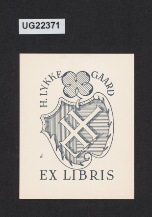Ex libris H. Lykkegaard
