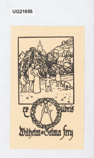 ex libris Wilhelm u. Selma Frey