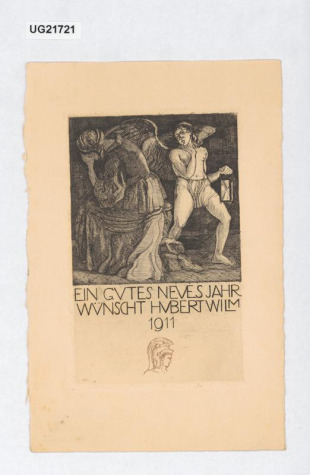 Ein gutes neues Jahr wünscht Hubert Wilm 1911