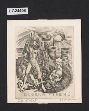 Ex libris Eugéne Strens