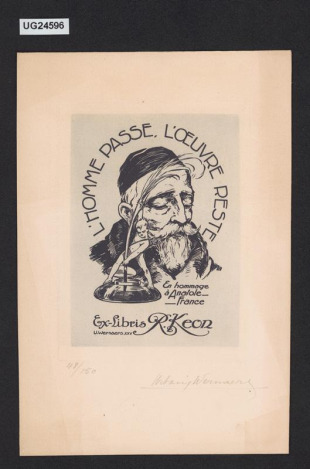 Ex libris R. Keon