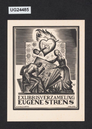 Exlibrisverzameling Eugéne Strens