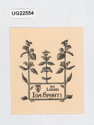 Ex libris Ida Spreti