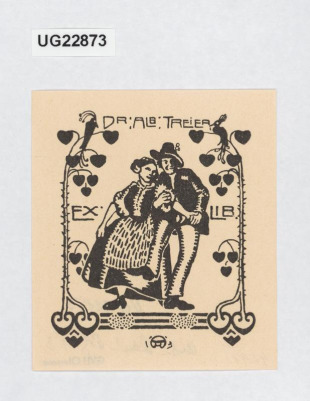Ex libris Dr. Alb. Treier