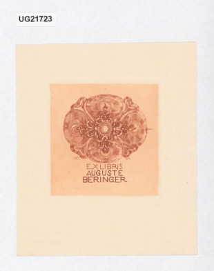 Exlibris Auguste Beringer