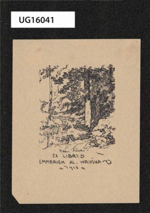 Ex libris Emmerich Al. Hruška 1918