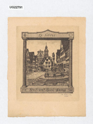 Ex libris Erich und Luise Spang