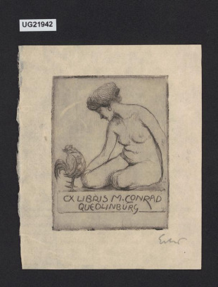 Exlibris M. Conrad / Quedlinburg