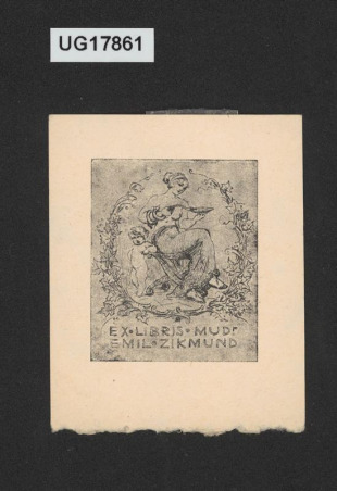 Ex libris MUDr Emil Zikmund