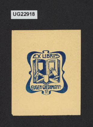 Ex libris Eugen Wiedamann