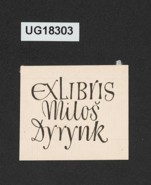 Exlibris Miloš Dyrynk