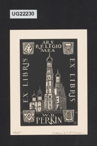 Ex libris W. D. Perkin
