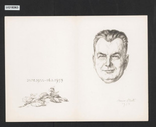 20. VI. 1900 - 14. I. 1953 (smuteční list Jana Fučíka)